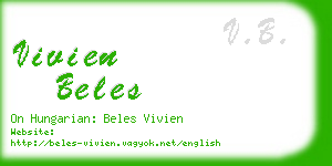 vivien beles business card